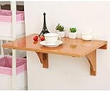 Quadratischer Wandklapptisch, herunterklappbare Klapptische aus Holz, stabile, robuste Konstruktion, für kleine Räume ()
