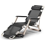 TONPOP Klappbarer Schaukelstuhl, Strand-Sonnenliege für Garten, Innen- und Außenbereich, Terrasse, Rasen, Camping, Pool, Grau