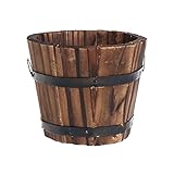 HASMI Blumentöpfe 3,94 Zoll Holz Blumentopf Home Wohnzimmer Schlafzimmer Studie Restaurant Büro Desktop Dekoration Blumentopf Kleine Blumentopf Pflanzkübel