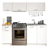 AKORD | Küchenmöbelset | Küche Komplett | Kitchen Cabinet Set | Küchenschränke | Standschränke | Hängeschränke | Schubladen | Untertischschrank | robust | Universal Design | Weiß