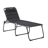 Outwell Samoa Campingliege, Black, 70 x 200/214 x 49 cm