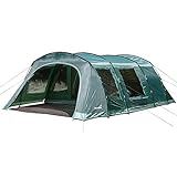 Skandika Tunnelzelt Kaupanga |Campingzelt für 6 Personen, eingenähter Zeltboden, wasserdicht, 3000 mm Wassersäule, dunkle Schlafkabine, Familienzelt | Zelt für Outdoor, Camping