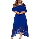 Damen Kleider Elegant Festlich Sexy Lang Langarm Große Größen Blau Heine Tunika Boho Party Maxi Kleid Sexy Festlich Midi Sommerkleid Strandkleid Blumen Langarm Swing Maxikleid Kleider Midikleid L