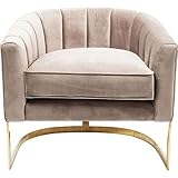 Kare Design Sessel Pure Elegance, Lounge Sessel, Beige, edler Sessel, Schminktischstuhl, (H/B/T) 71x77x70cm