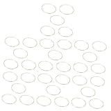 Warmhm 35-Teiliges Traumfänger-Kreis-Blumen-Dekorationsset Blumen-Set Weißer Metall-Blumenring Metall-Makramee-Ringe Metall-Eisen-Bastelring Runde Form Eisen-Zubehör