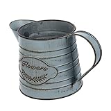 Yardwe Blumentopf Aus Eisen Krug Vase Mittelstück Vorratsbehälter Französische Blumeneimer Wasserkanister Für Künstliche Pflanzen Verzinkter Blumentopf Aus Eisen