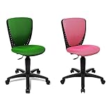 TOPSTAR 70570BB80 High S'cool, Kinder- und Jugenddrehstuhl & 70570BB10 High S'cool, Kinder- und Jugenddrehstuhl, Schreibtischstuhl für Kinder, Bezugsstoff pink