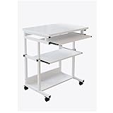 ZLCTG Abnehmbarer Computertisch am Bett Platzieren Sie den Druckertisch Lazy Lifter Office Small Computer Desk (Color : Argento, Size : 60 * 48CM)