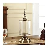 Vasen Nordic Metall Blumenvase Luxus Glasvasen Kreative Transparente Große Retro Wohnzimmer Vase Dekoration Haushalt Handwerk Geschenk vasen Glas (Size : S)