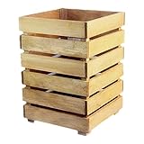 CLoxks Mülleimer Kosmetikeimer Holz Creative Mülleimer Can Storage Eimer Einfache Holzblock Debris Container Home Essentials Treteimer Bad Mülleimer Abfalleimer