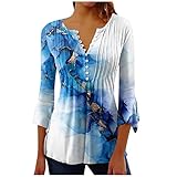 DASEIS Sommer Tops Sommerblusen Für Damen 2023 Blusen Damen Elegant Festlich Oberteile Für Damen Lässig Frühling Blusenshirt Damen Kurzarm Sommer Tops Hawaiianisches Hemd Für Männer Damen Tops