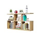 Wandregal, schwebendes Regal, Holz schwebende Regale, Wandmontage, Multi-Regal, Zuhause, Aufbewahrungseinheit, Display-Rack (Farbe: Weiß, Größe: 100 cm)