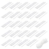 Lamellenvorhang Ersatzteile Aufhänger 24Pcs lamellen aufhänger Vertikaljalousie Zubehör für 89 mm Tür Fenster WohnzimmerWeiß