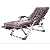 MKYOKO Outdoor-Sonnenliegen, Strandliege mit Kissen, zusammenklappbares tragbares Camping, stabiles Bett für die Ruhe im Büro, Balkon, Tragfähigkeit 200 kg (AD)