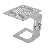 Kaffee-Elektronikwaagenständer, Kaffee-Elektronikwaagenständer, korrosionsbeständiger Sicherheitsschutz aus 304-Edelstahl, höhenverstellbar, fein verarbeitet für zu Hause(Silber)