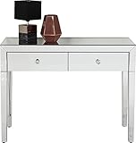 Kare Design Konsole Luxury, Highboard mit 2 Schüben, verspiegelter Schminktisch, Kosmetiktisch, Luxus Konsole, Luxus Schminktisch, (H/B/T) 77x100x40cm