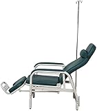 Infusionsstuhl Mit Infusionsstangen Und 2 Haken, Mit Infusionsstab, Kann Halbliegend Und Vollständig Liegend Sein Für Klinik, Krankenhaus, Ambulante Behandlung, Zu Hause