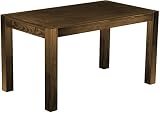 Esstisch Rio Kanto 160x80 cm Eiche antik Pinie Massivholz Größe und Farbe wählbar Esszimmertisch Küchentisch Holztisch Echtholz vorgerichtet für Ansteckplatten Tisch ausziehbar Brasilmöbel