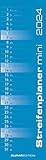 Streifenplaner Mini BLAU 2024 - Streifenkalender - Wandplaner - Küchen-Kalender - 9,5x33: Streifenkalender teNeues
