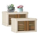 Rianpesn Desktop-Aufbewahrungshalter,Zusammenklappbare, stapelbare, zusammenklappbare Spielzeug-Organizer-Box - Zusammenklappbare Behälter, Spielzeug-Organizer, tragbare Schrank-Organizer mit offener