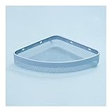 Duschablage Stanzfreies Badezimmer-Eckregal, Badezimmer-Küchen-Organizer-Halter, Metall-Eck-Duschregal aus Metall, Aufbewahrungsregal, Badezimmerregal (Color : Blue)