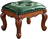 UHGFIMP Sitzhocker Sitzbank Sitztruhe Luxus Europäischen Stil Massivholz Hocker Leder Sofa Dressing Hocker Modische Esszimmerstuhl/Mahlzeit Hocker