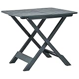 ZQQLVOO Gartentisch Klappbar Grün 79 x 72 x 70 cm Kunststoff Garten Terrasse Esstisch Campingtisch Partytisch Geeignet für Balkone, Terrassen, Decks