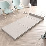 Klappbare Matratze Dreifach Faltbar Memory-Schaum Matratze Topper mit Waschbarem Bezug Tragbar Gästebetten für Erwachsene und Kinder (Color : Style1, Size : 90 * 200 * 5cm)