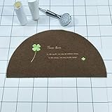 Ksydhwd Kleiner Teppich, halbrund, 40 x 70 cm, Fußmatte für Foyer, Badezimmer, hydrophil, dicker Teppich