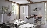 Froschkönig24 Luca Jugendzimmer Seniorenzimmer Komplettset Kinderzimmer Weiß/Trüffel