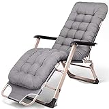 ROLTIN TONPOP Klappliege, Gartenliege mit abnehmbarem Kissen, tragbare verstellbare Liege