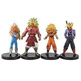 4pcs/Set Anime Figur Goku Broli Action Figur Modell Sammle Figur Puppe Spielzeug Geschenke