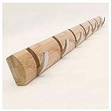 Trjgtas Kleiderbügel Wandhalterung Unsichtbarer Kleiderhaken Kreativer Kleiderbügel Schlafzimmer Holz Kleiderständer Wandbehang Kleiderbügel Reihenhaken Wandgarderobe (Color : A, Size : 7 hooks)