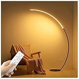JAKROO LED Bogenlampe, 110-220V Stehleuchte, Fernbedienung Dimmbar Stehlampe, 2700-6500K Bogenstandleuchte, Höhe 170 cm
