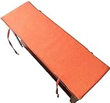 ERNZI Bankkissen für den Innen-und Außenbereich mit Krawatte,Terrassensofa-Sitzpolster,weiches Gartengeflecht,Liebessitzkissen,48 Zoll,waschbare Ersatzmatratze für Verandaschaukel/Freskobank/Esssi