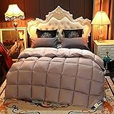 Bettdecke 240x220,Luxury Cashmere Quilt,WeißE GäNse-/Daunendecke Bettdecke Dickes Warmes Winterbett Baumwollbezug
