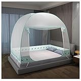 GYAM Band Automatisches Moskitonetz, Pop-Up-Betthimmel mit Netzboden, Moskitonetz-Bettzelt für Kinder, Mädchen, Jungen, Bett für drinnen und draußen(A2,W0.9m*L1.9m)