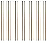 Windhager Stahl-Pflanzstab Bambusoptik-SET, Stahl-Rankstab, Pflanzenstütze, Rankhilfe, Pflanzstäbe, Tomatenstäbe, Braun, 20 Stück, 90 cm, 89132