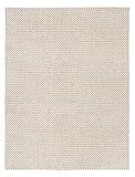 Luxor Living skandinavischer Teppich Flachgewebe, Schurwolle, Naturfaser, einfarbig, handgewebter Wollteppich für Wohnzimmer & Schlafzimmer, Farbe:Creme, Größe:160 x 230 cm