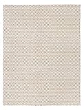 Luxor Living skandinavischer Teppich Flachgewebe, Schurwolle, Naturfaser, einfarbig, handgewebter Wollteppich für Wohnzimmer & Schlafzimmer, Farbe:Creme, Größe:160 x 230 cm