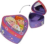 Schmuckkasten - mit Spiegel - Disney die Eiskönigin - FROZEN - Herz Form - Mädchen - Utensilo - Kinderzimmer - z.B. für Schmuck - Schmuckkästchen/Schmuc..