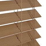 ERLAN Jalousien Fenster Rollos Jalousien für Das Wohnzimmer, Verdunkelung Fensterrollo mit Holzlamellen 5cm, Horizontale Jalousien für Indoor Outdoor Büro Kindergarten (Size : 130×230cm/51.2×90.6in)