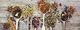 Pro-Art-Bilderpalette Herbage On Spoon IV Glas-Art, bunt, 50 x 125 x 1,4 cm