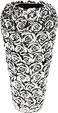 Kare Design Vase Rose Multi Chrom Small, 36,5x17,5x17,5cm, Silber