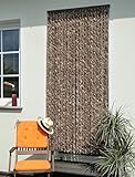 Leguana Handels GmbH Türvorhang Flauschvorhang Flauschi Chenille 100x230 braun/beige