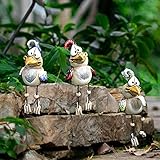 3 Stück Hühner Deko Huhn Deko Tiere Figuren Huhn Gartendeko für Draußen Hühner Figuren Garten Deko Gartenstatuen Gartenfiguren Terrassen Deko Balkon Deko Garten Dekoration Wohnzimmer Office Deko