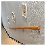 RAUGAJ Holz Treppe Grab Bar - Für Korridore Der Villas Dachböde, Nicht Gleitende Stufen Banister/Treppenhänder Für Senioren Kinder, Wandhalterung/2.8M/9.2Ft