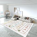 RUGMRZ Teppich Pastell Area Rug Kinderzimmer Teppich Aufklärungs Matte Dekoration Haus Bett Teppich Schall dämmung Outdoorteppich 120 x 190 cm