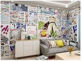 Torchic Tapeten Cartoon Anime ONE PIECE Farbdruck Schlafzimmer Wohnzimmer Studie Nachttisch Hintergrund Wand Kinderzimmer Comics-520 * 290(W*H)