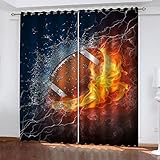 Lärmschutzvorhang Ösen Kinderzimmer Junge Verdunkelungsvorhang Blickdichter Gardinen 3D Hd Druck 3D-Tierelefant Muster Vorhänge Schlafzimmer Fensterdekoration 2Er Set 214X200Cm